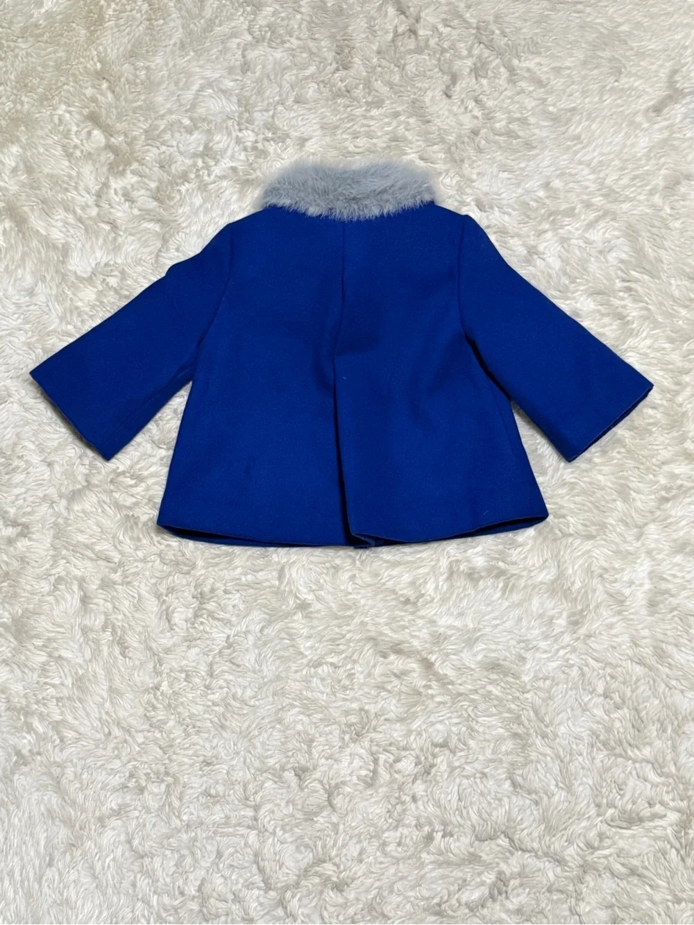 Janie & Jack Faux Fur Trim Coat - Size 2T